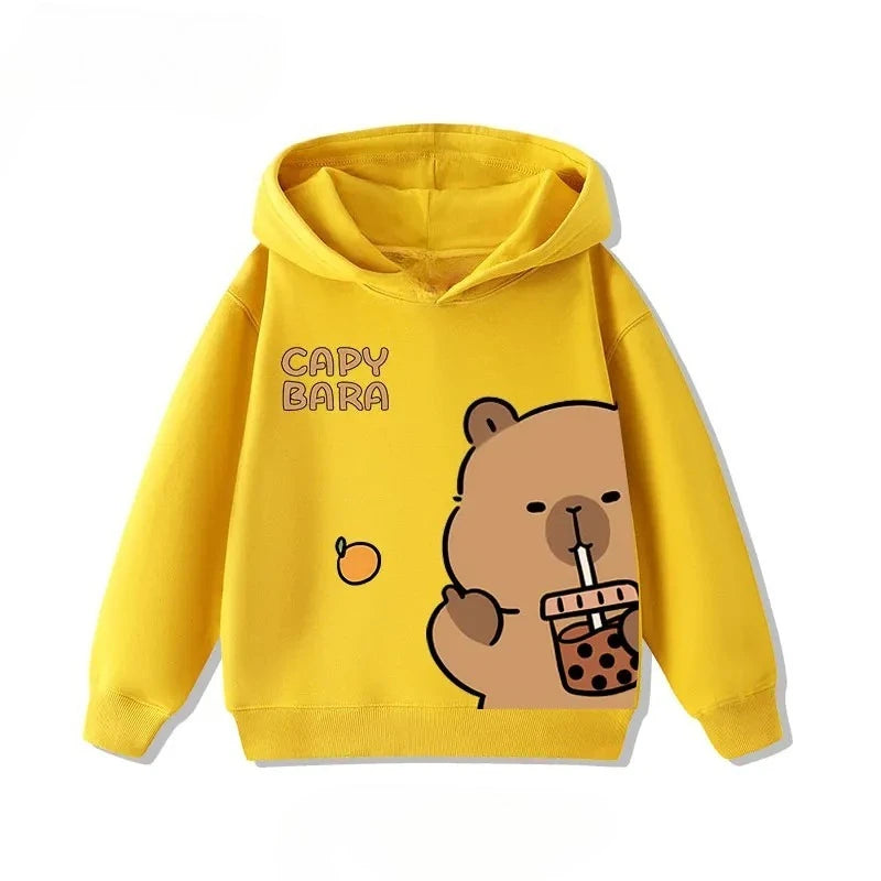 Sudadera infantil con capucha de capibara