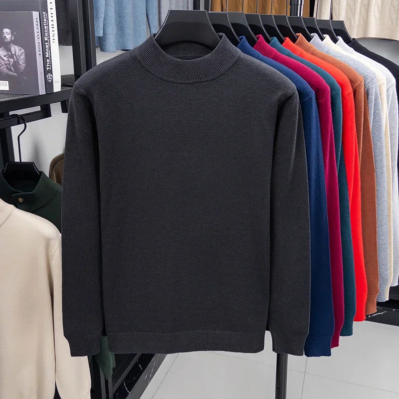 Jersey de medio cuello alto para hombre