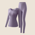 Conjunto térmico sin costuras para mujer (top y leggings)