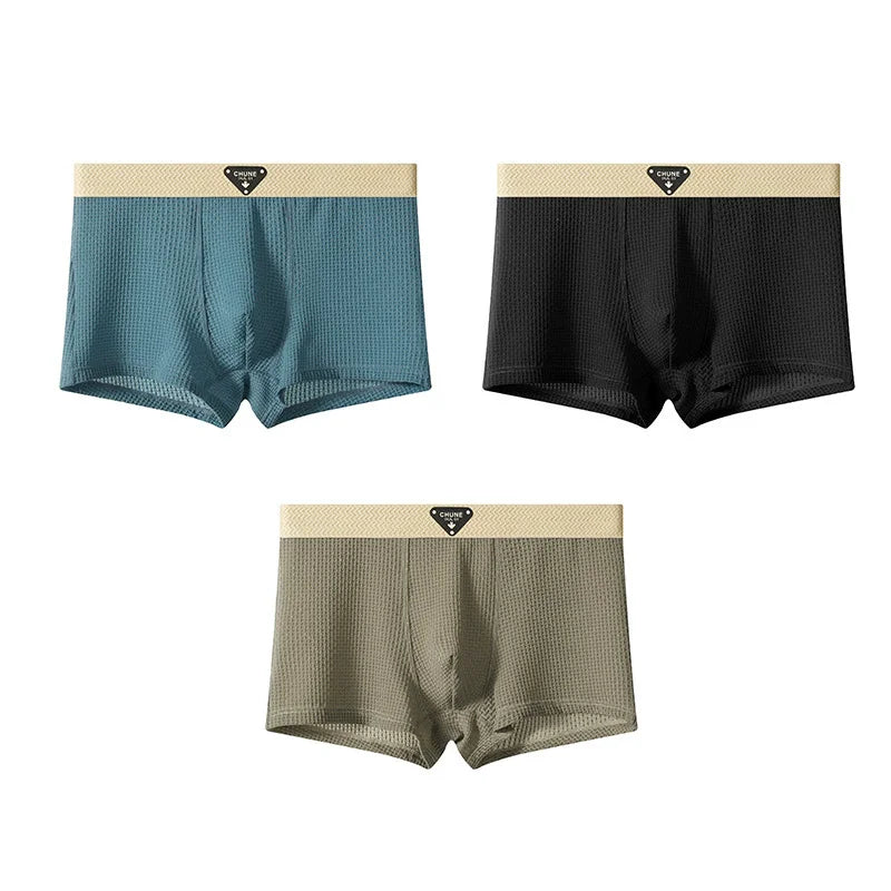 Calzoncillos bóxer de seda fría para hombre (1 o 3 uds)