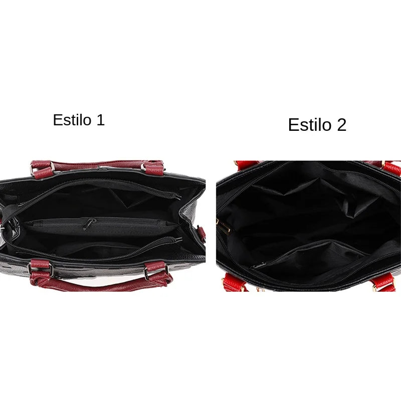 Bolso tote con letras en relieve