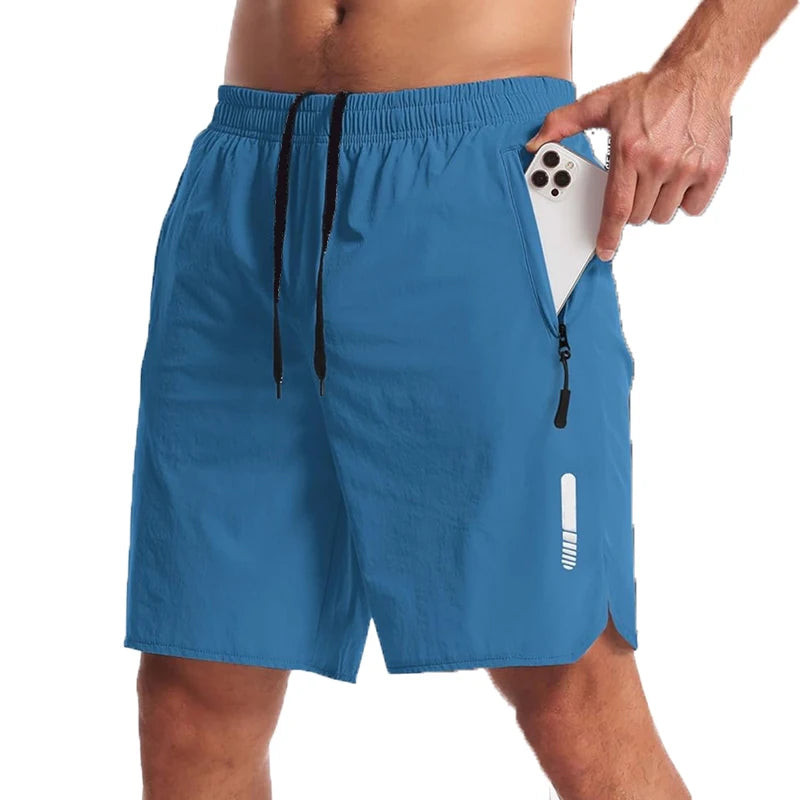Pantalón corto deportivo elástico para hombre