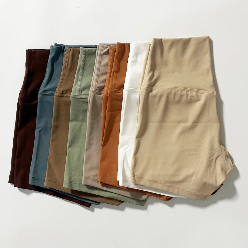 Shorts de yoga de cintura alta efecto realce