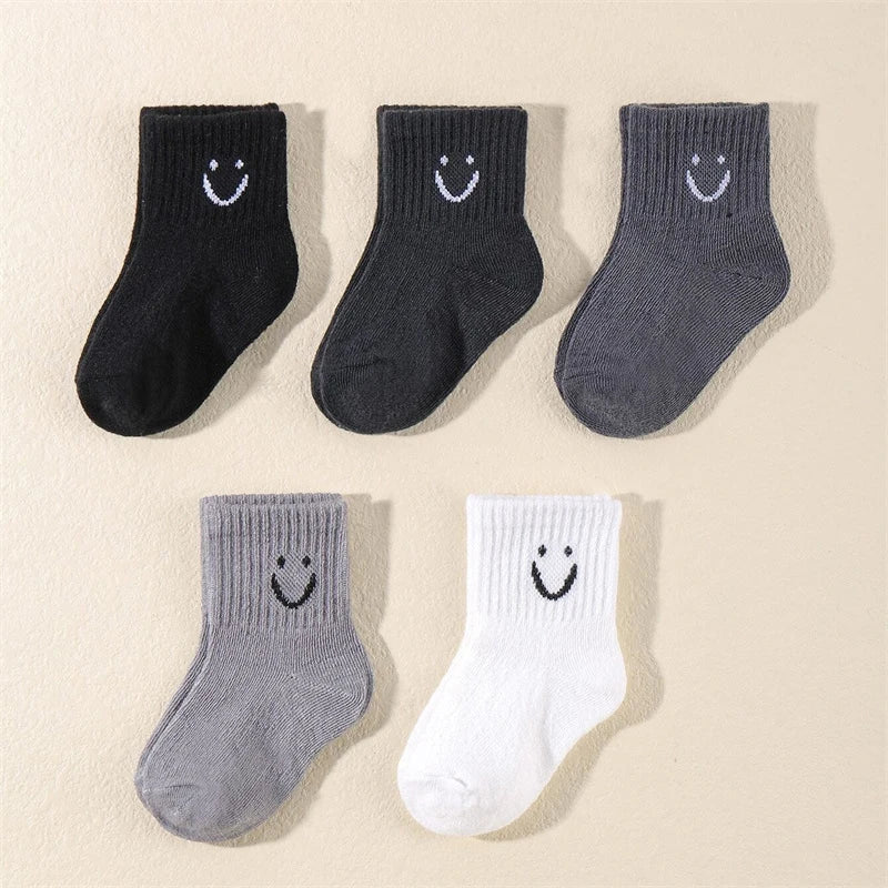 Pack de 10 pares de calcetines infantiles con caritas