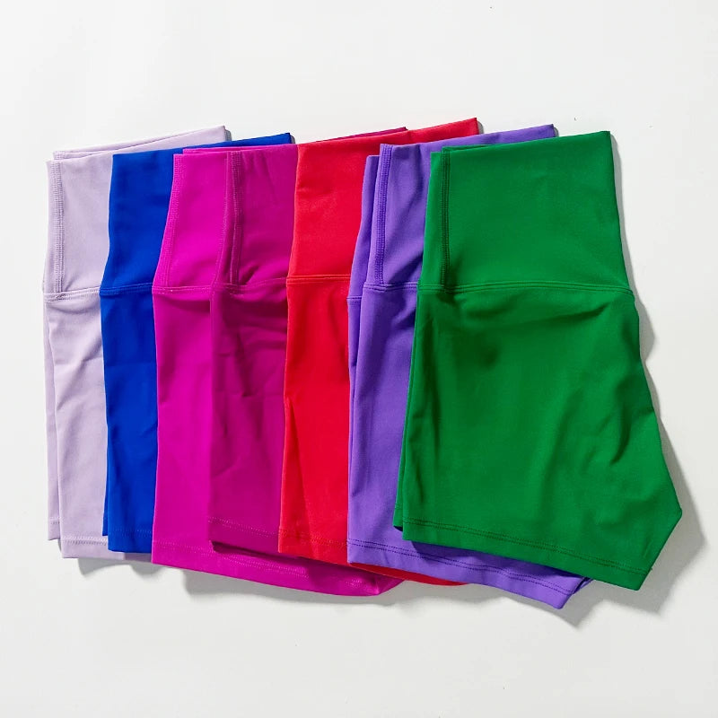 Shorts de yoga de cintura alta efecto realce