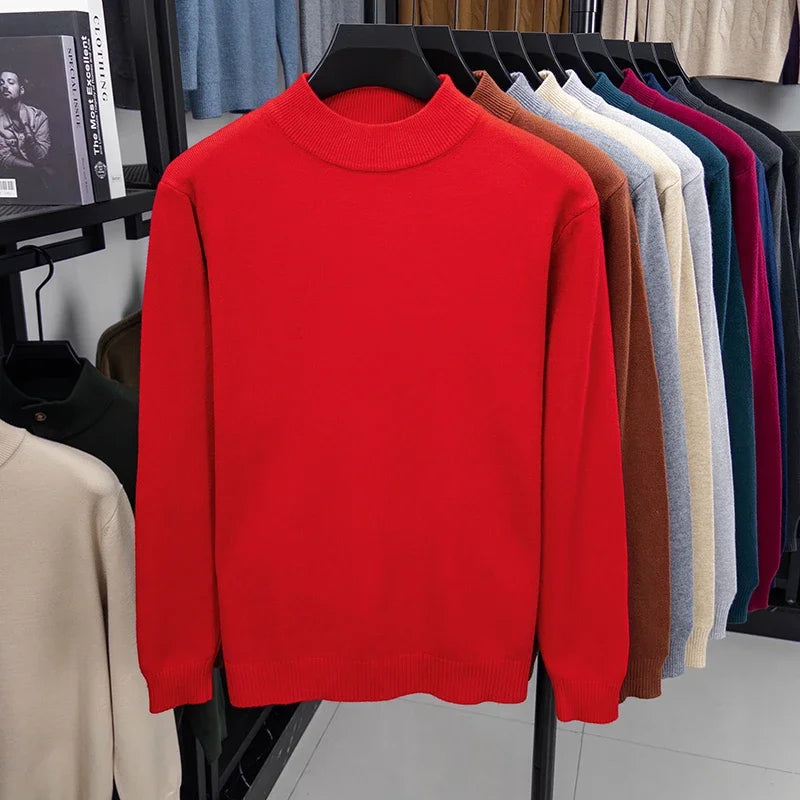 Jersey de medio cuello alto para hombre