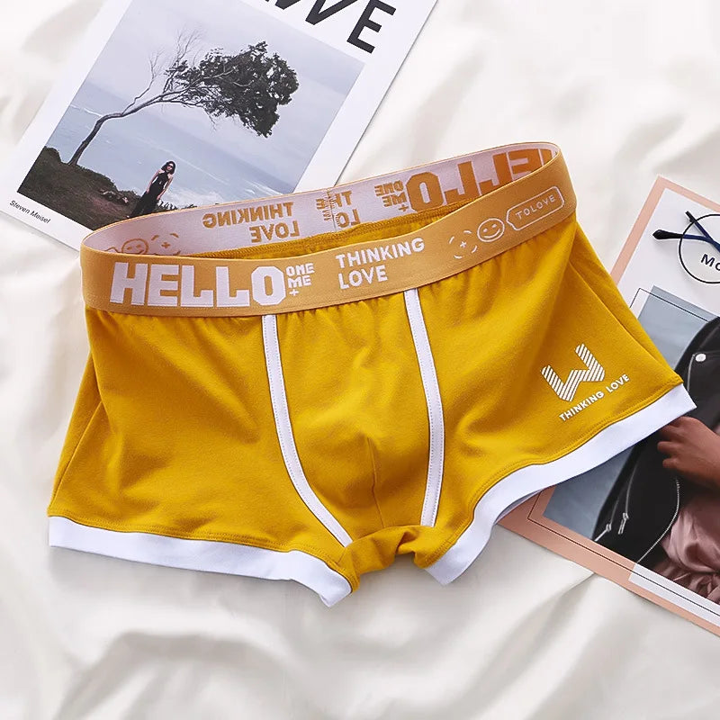 Calzoncillo bóxer de algodón para hombre