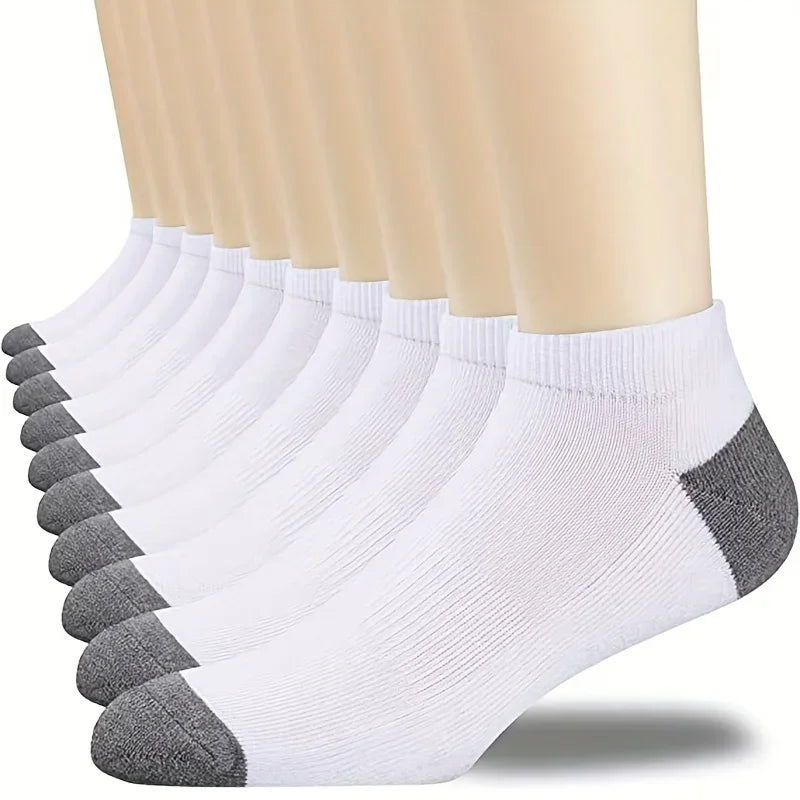 Pack de calcetines tobilleros bicolor para hombre (10, 20 o 30 pares)
