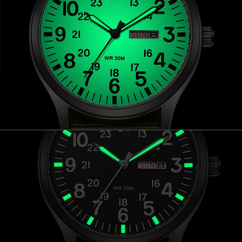 Reloj de campo TPW con correa de tela