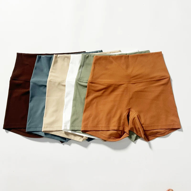 Shorts de yoga de cintura alta efecto realce