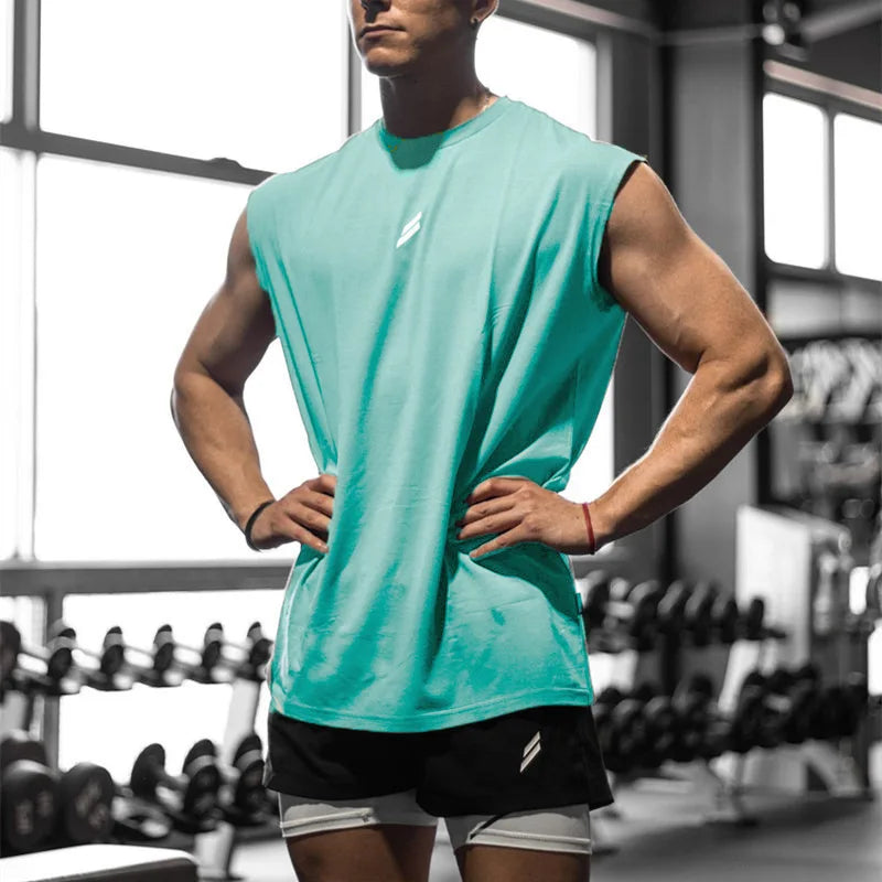 Camiseta de tirantes deportiva transpirable para hombre