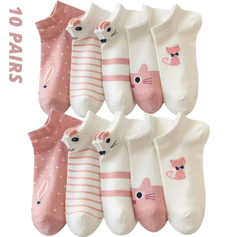 Pack de calcetines cortos para mujer (5, 10 o 20 pares)