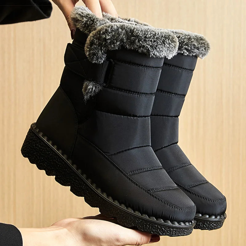 Botines bajos de invierno para mujer