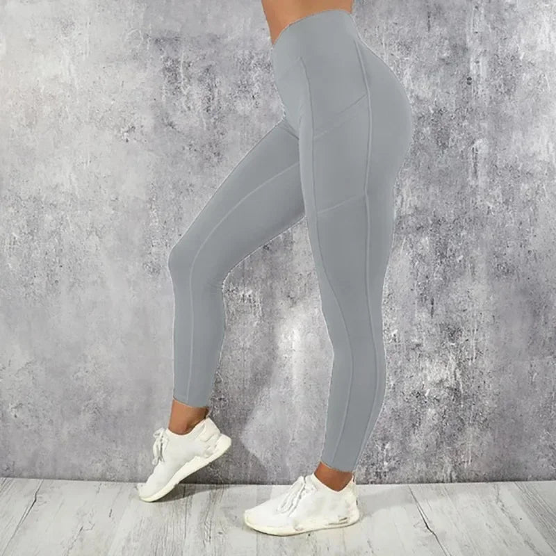 Leggings deportivos de cintura alta con bolsillos