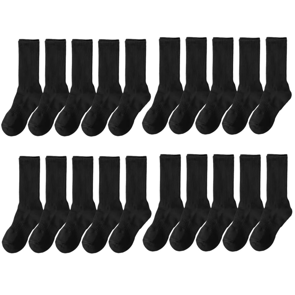 Pack de calcetines altos de algodón para hombre (10 o 20 pares)