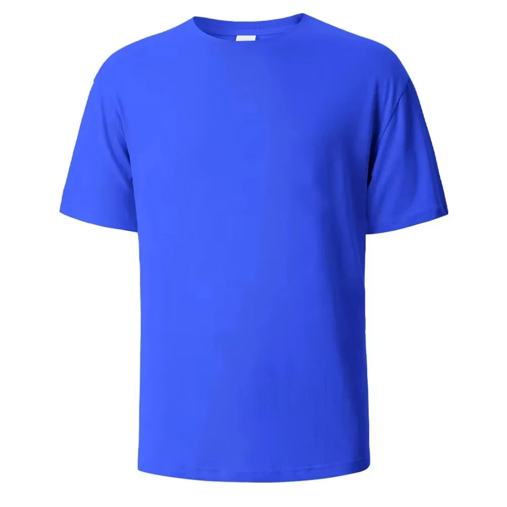 Camiseta blanca de algodón grueso para hombre