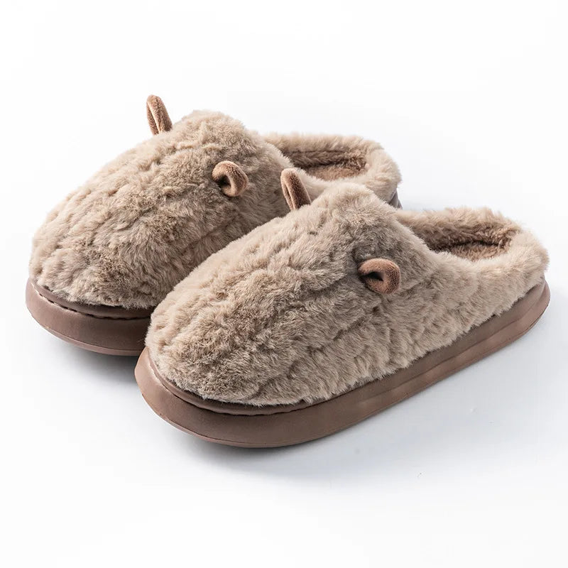 Zapatillas de casa mullidas con forro polar