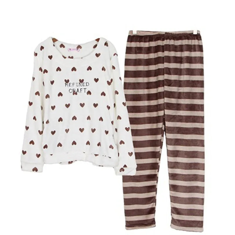 Pijama de terciopelo coral muy calentito