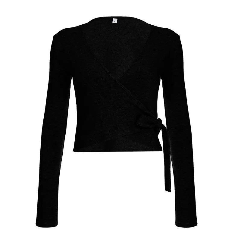 Conjunto de top de manga acampanada y pantalón ancho