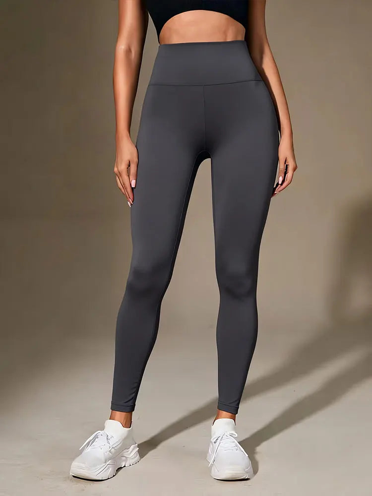 Leggings finos transpirables de cintura alta para mujer