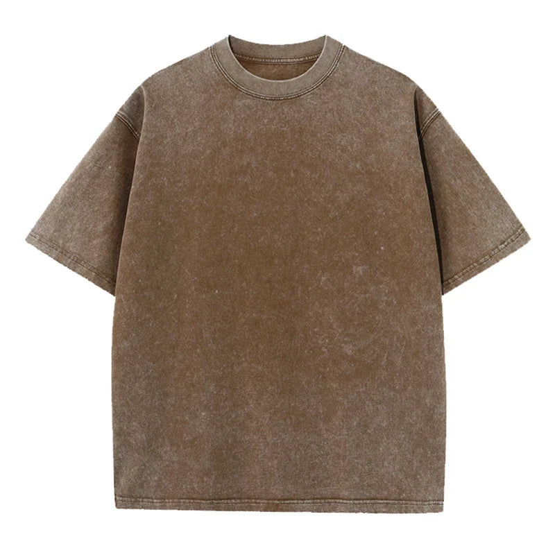 Camiseta vintage efecto lavado oversize para hombre