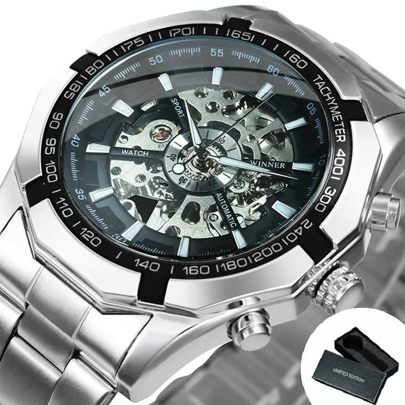 Reloj mecánico WINNER esqueleto clásico