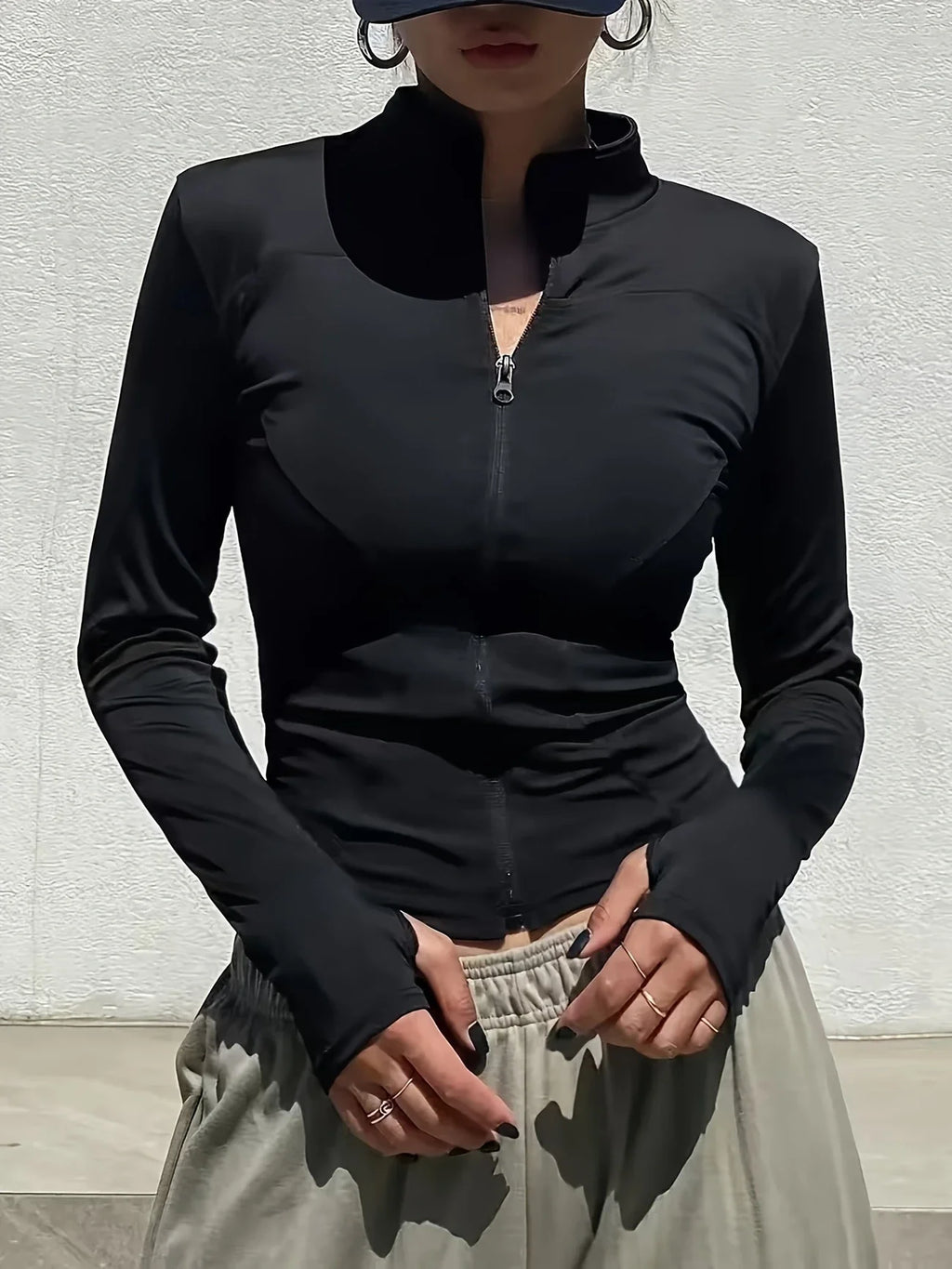 Chaqueta deportiva de secado rápido para pilates
