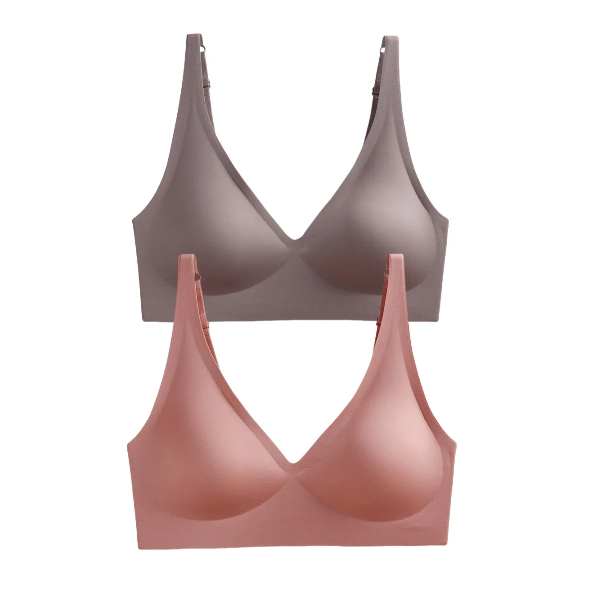 Pack de 2 sujetadores sin costuras con relleno