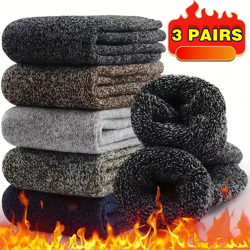 Pack de calcetines gruesos de invierno para hombre (3 o 5 pares)