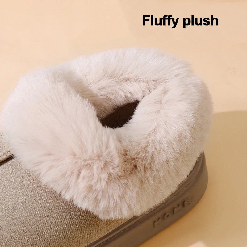 Botas de nieve con forro de pelo para mujer