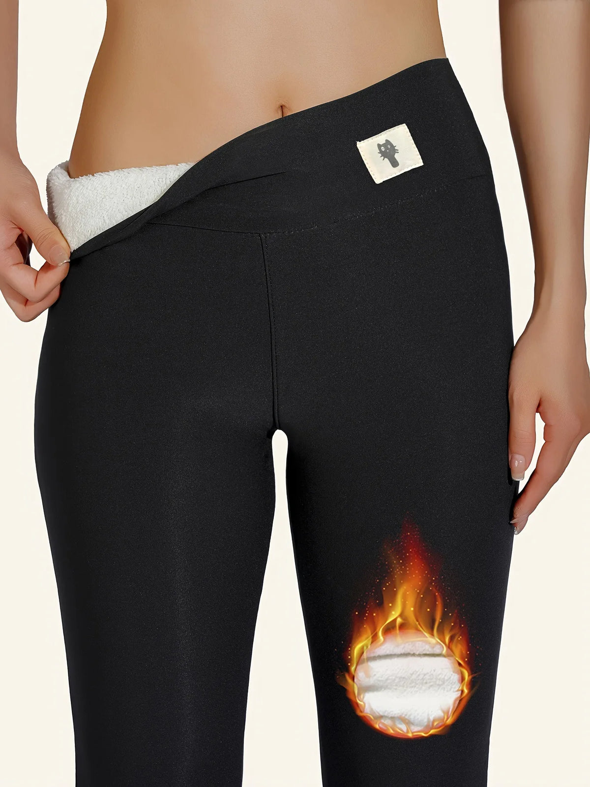 Leggings térmicos con forro de borreguito
