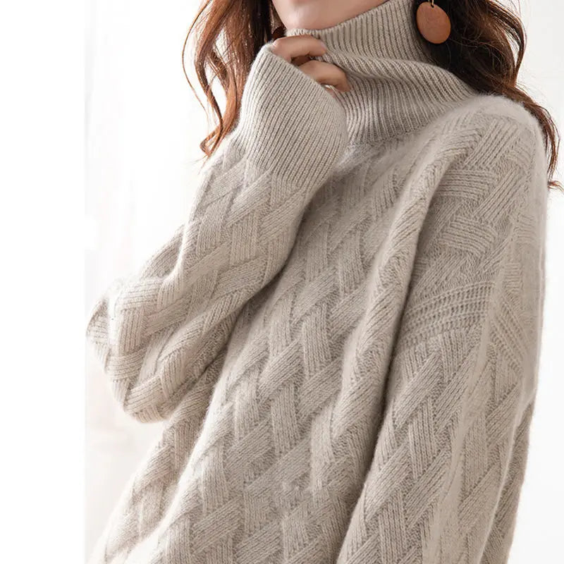 Jersey grueso oversize para mujer