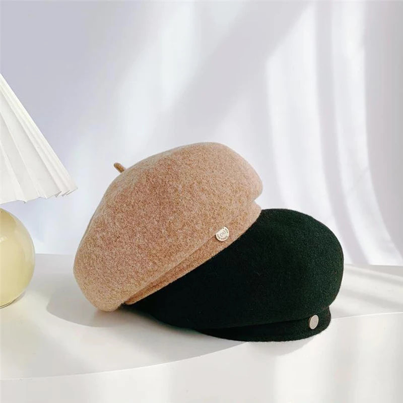 Boina de fieltro estilo francés