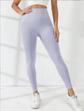 Leggings deportivos de cintura alta con costuras realce