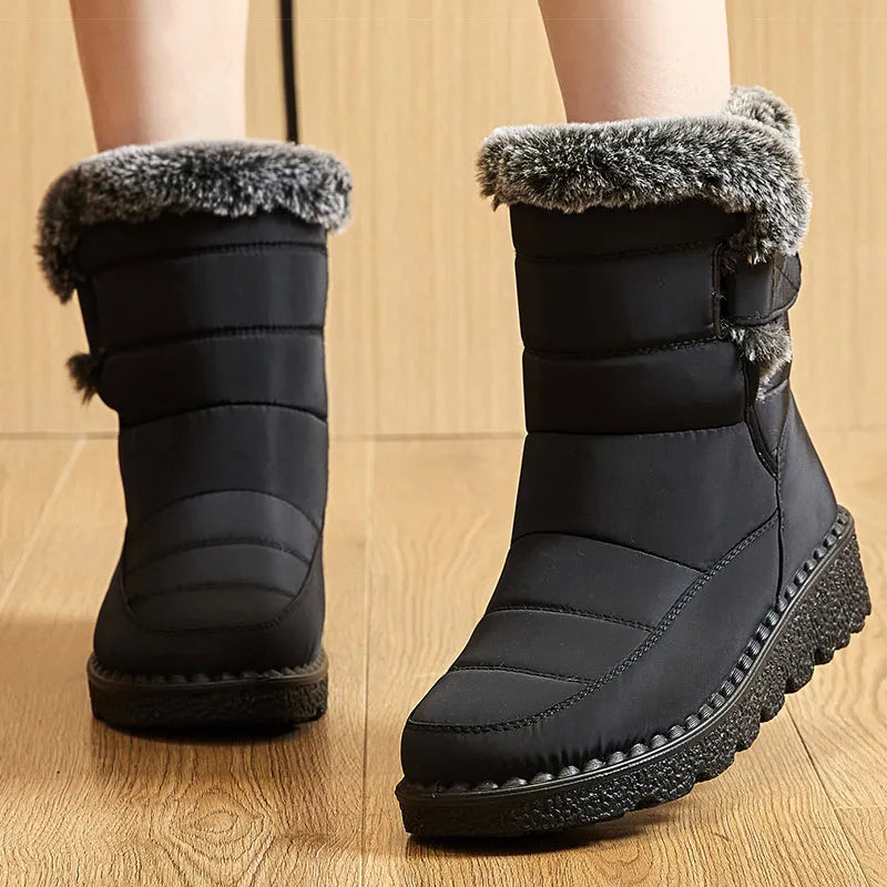 Botines bajos de invierno para mujer