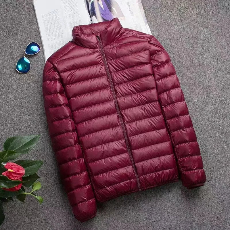Plumífero ultraligero con capucha para hombre