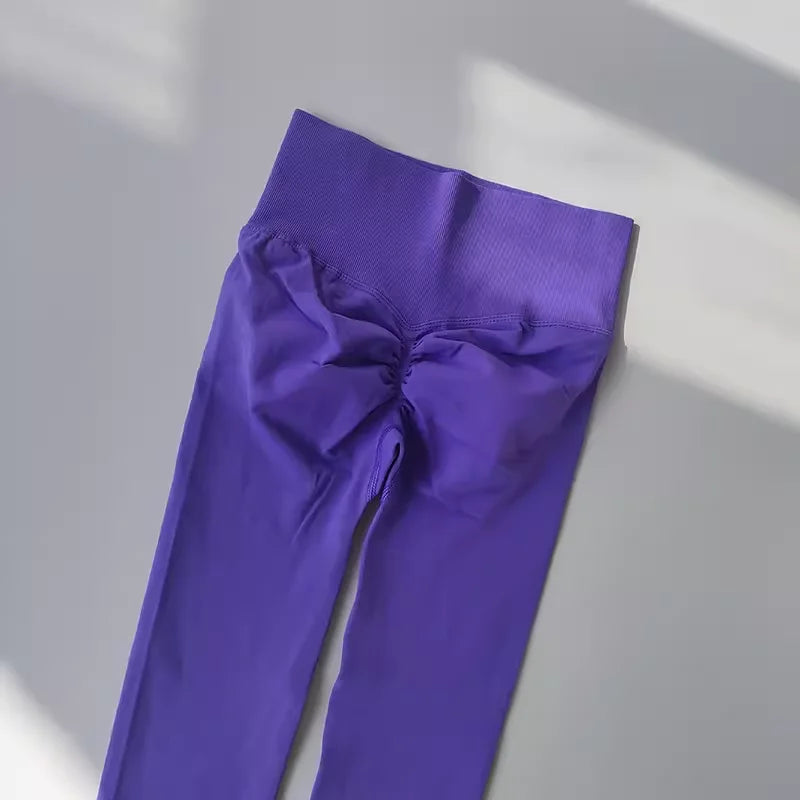 Mallas de yoga de cintura alta sin costuras
