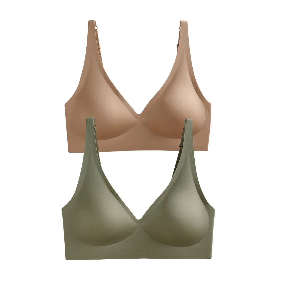 Pack de 2 sujetadores sin costuras con relleno