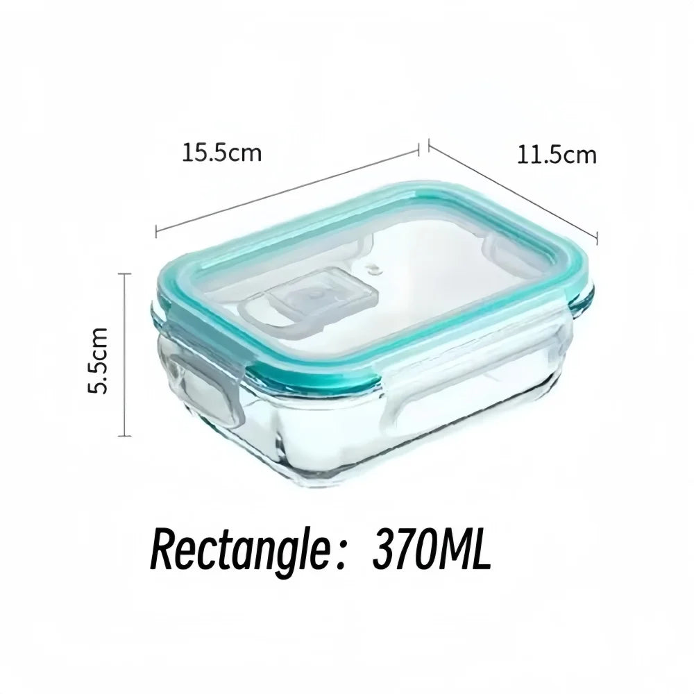 Táper de vidrio para meal prep (sin BPA)