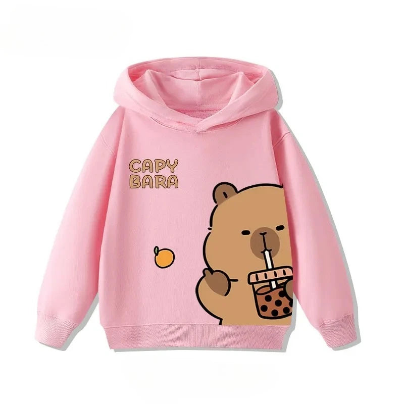 Sudadera infantil con capucha de capibara