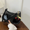 Bolso de hombro retro de piel sintética para mujer