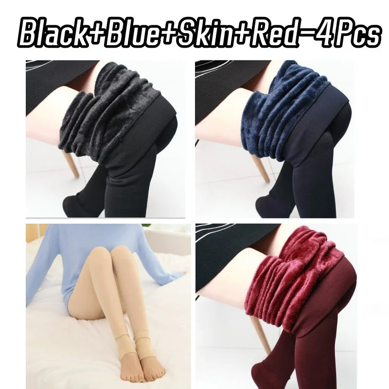 Pack de mallas térmicas de terciopelo para mujer