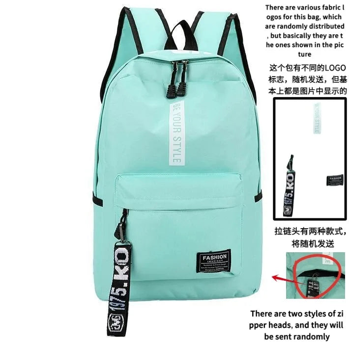 Mochila juvenil de colores para clase y diario