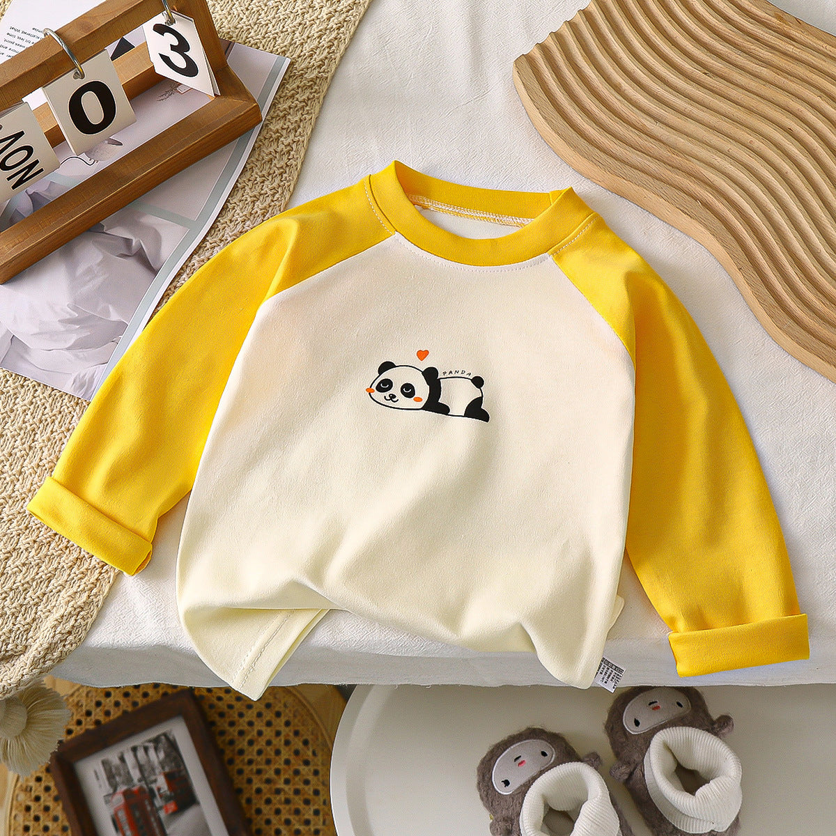 Camiseta infantil de manga larga con dibujos