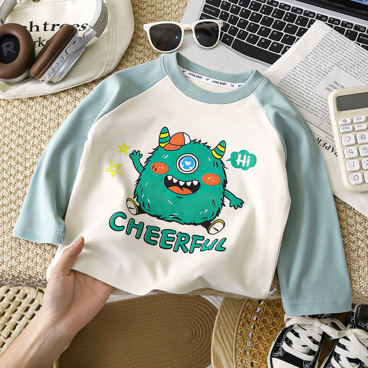 Camiseta infantil térmica de terciopelo