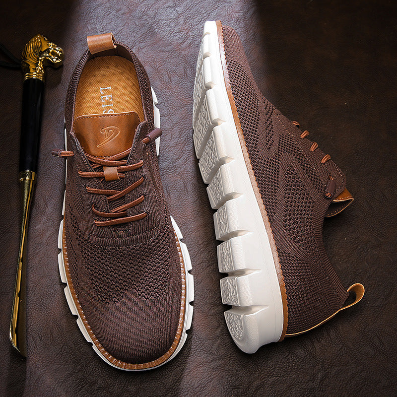 Zapatillas de punto ligeras sin cordones para hombre