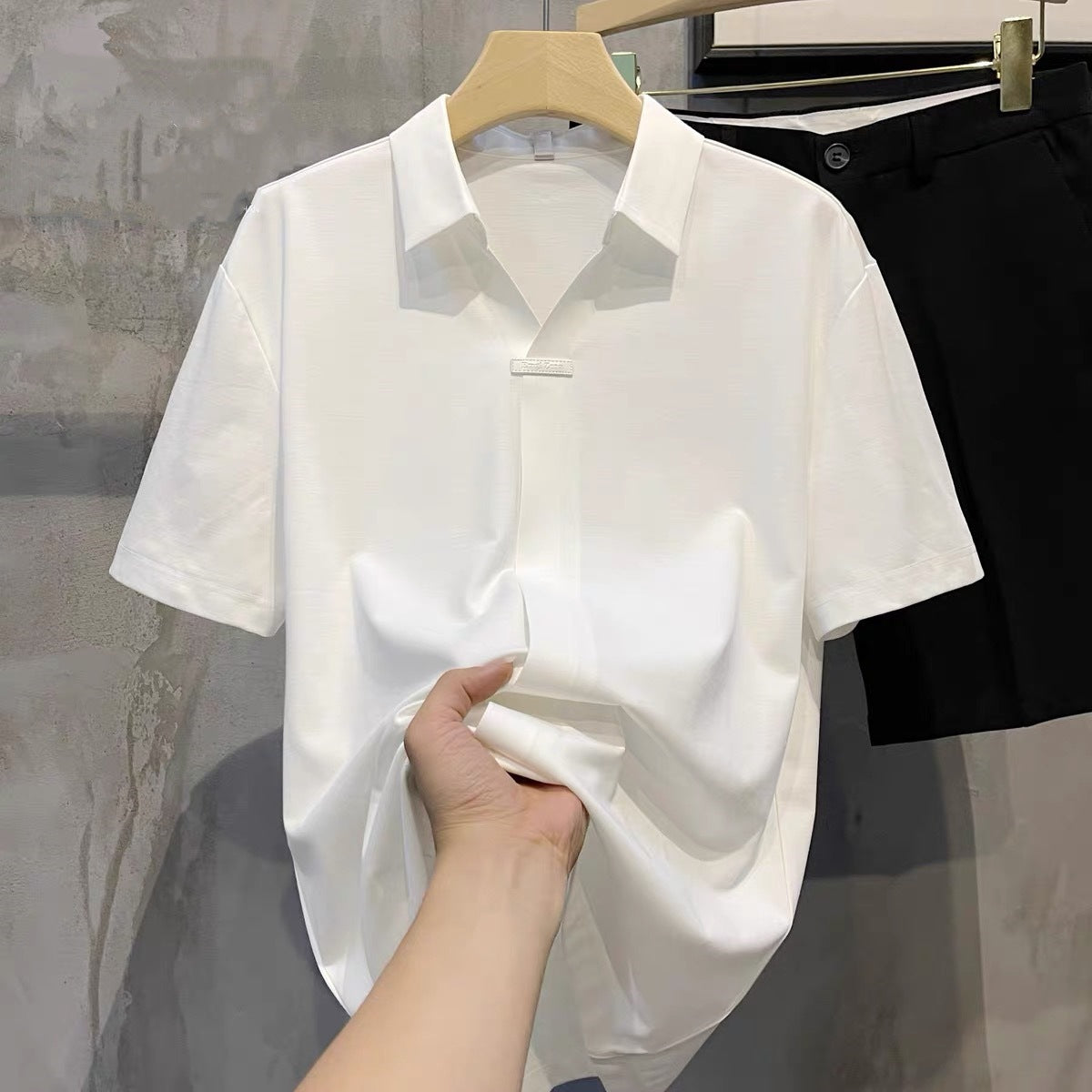 Polo clásico de manga corta para hombre