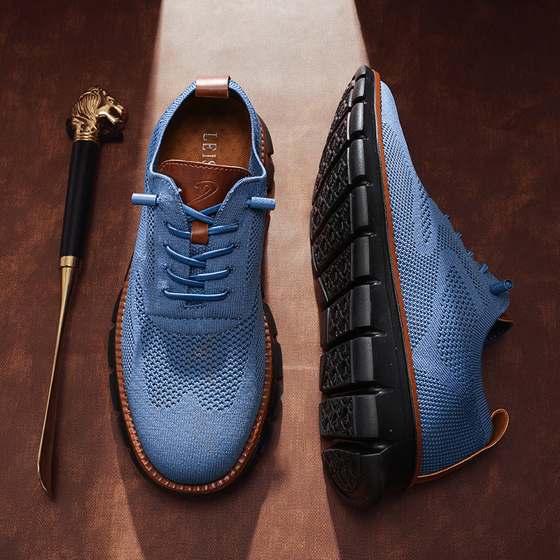 Zapatillas de punto ligeras sin cordones para hombre