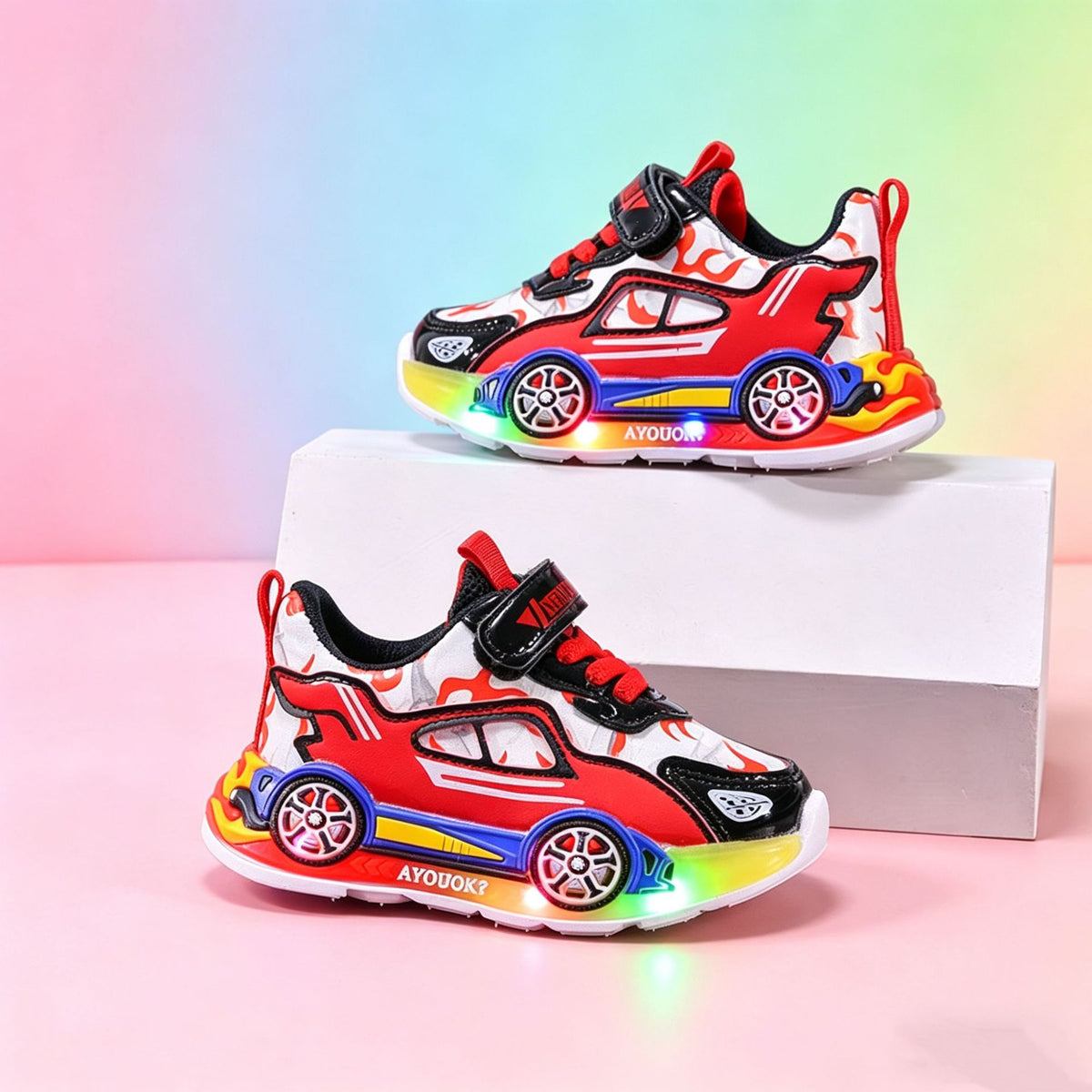 Zapatillas infantiles con luces LED