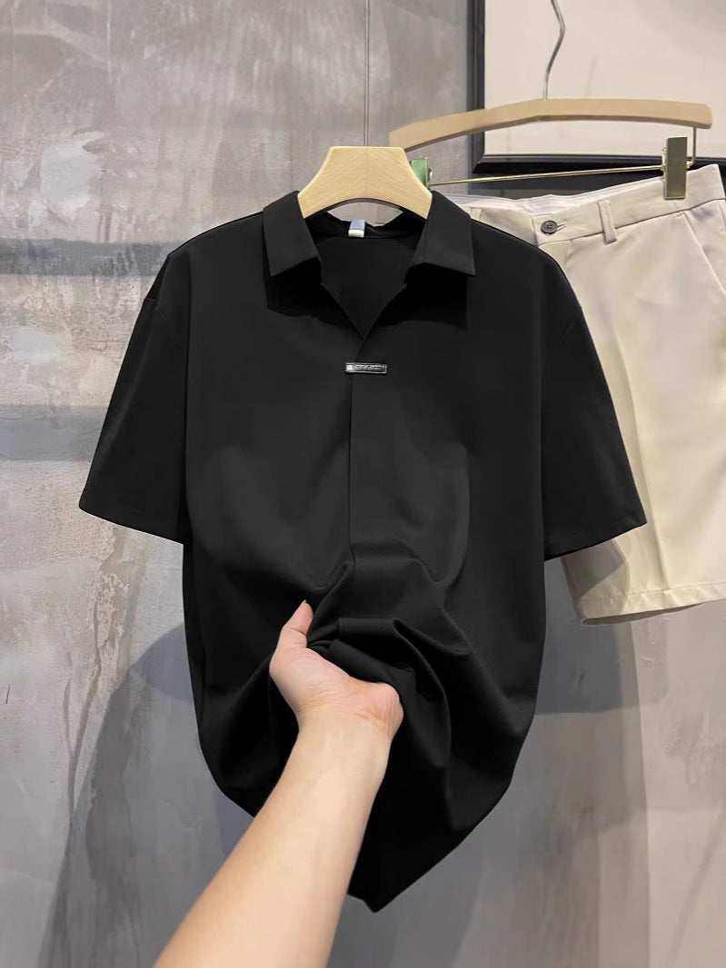 Polo clásico de manga corta para hombre